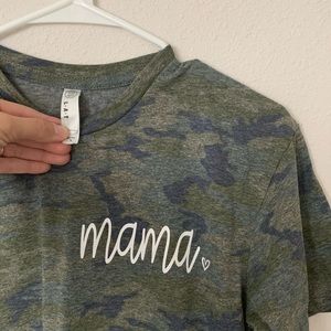 Small camo “mama” shirt